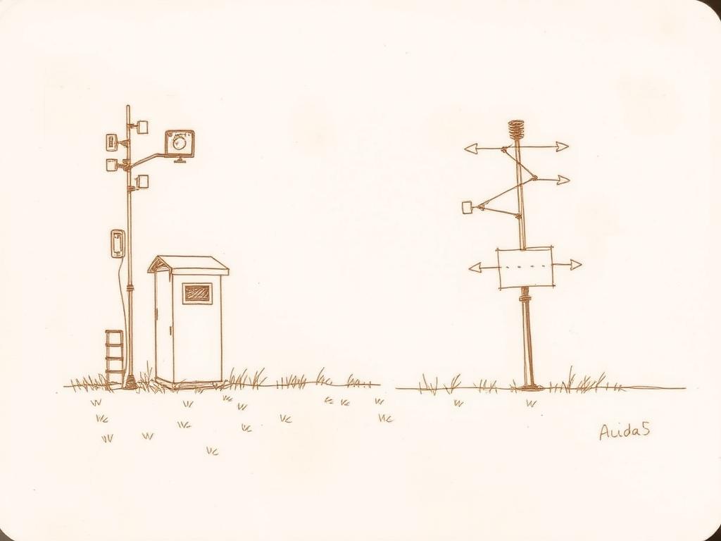 Hand-drawn field sketch for Environment